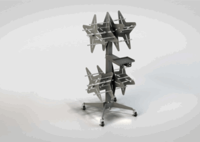 Carro porta-rollos de goma para Aluminio PRO 4 en Ventytec