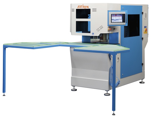 CNC de limpieza CC-222 Artikon para perfiles de PVC en Ventytec. Venta e instalación de maquinaria para Aluminio y PVC.