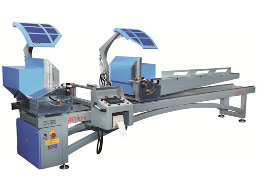 Tronzadora de doble cabezal DS-501 Artikon para Aluminio y PVC en Ventytec.